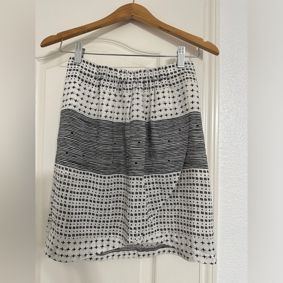 Madewell XS lightweight black & white skirt - Picture 1 of 5